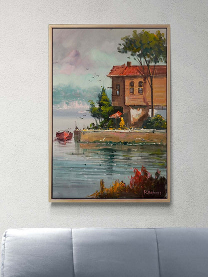 Boğaziçi'nde Yalı Yağlı Boya Tablosu