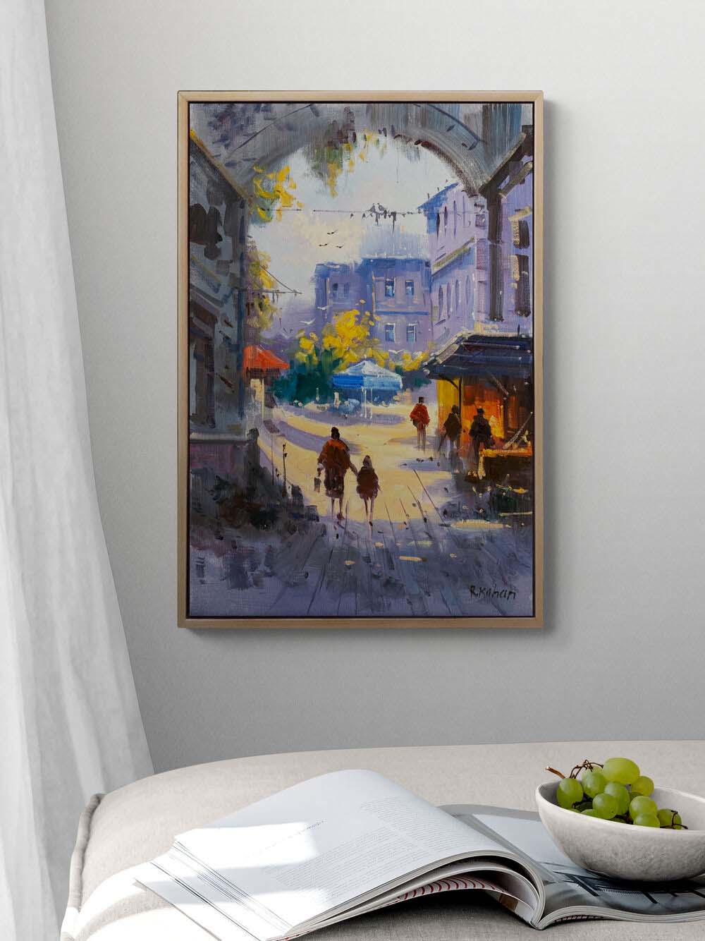 Eski İstanbul Rüyası Yağlı Boya Tablosu