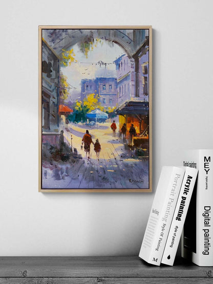 Eski İstanbul Rüyası Yağlı Boya Tablosu