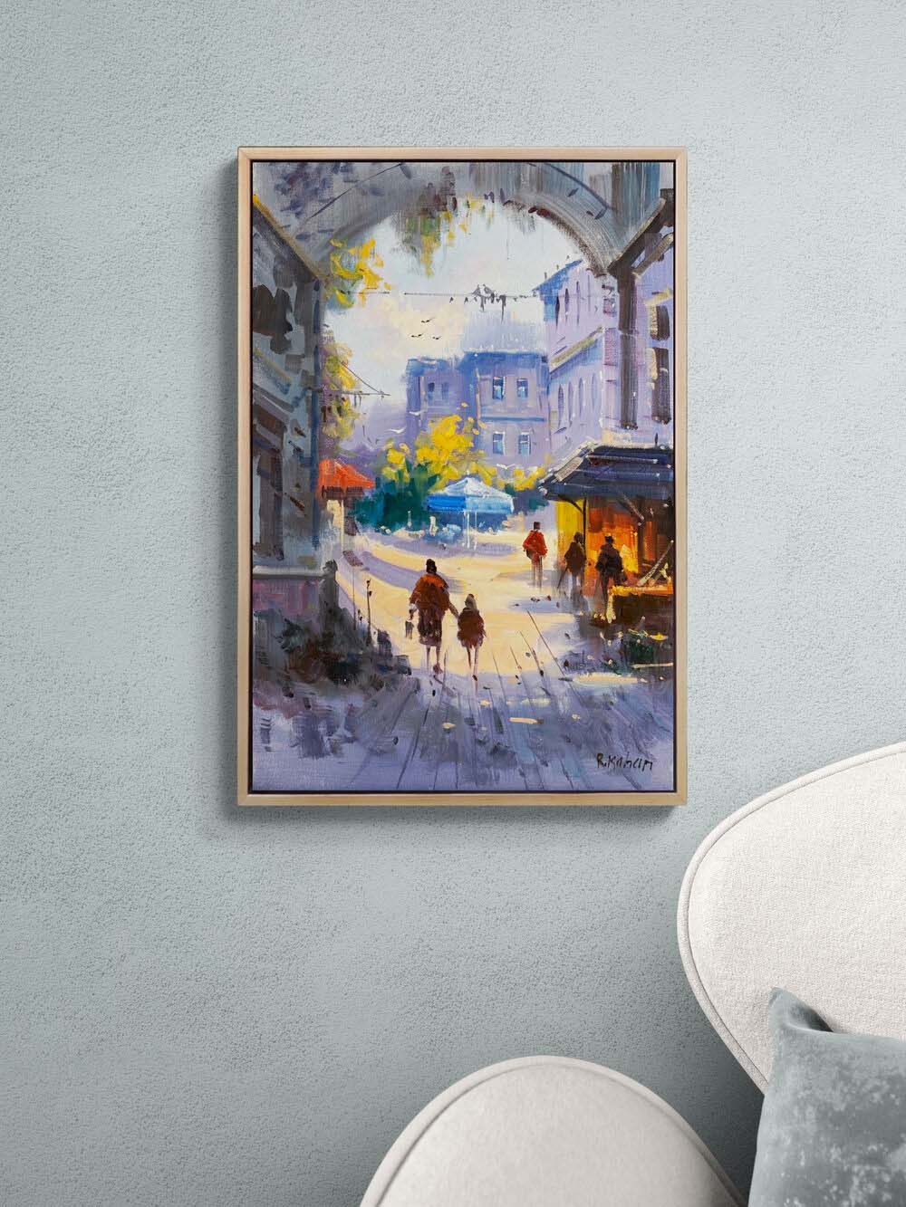 Eski İstanbul Rüyası Yağlı Boya Tablosu