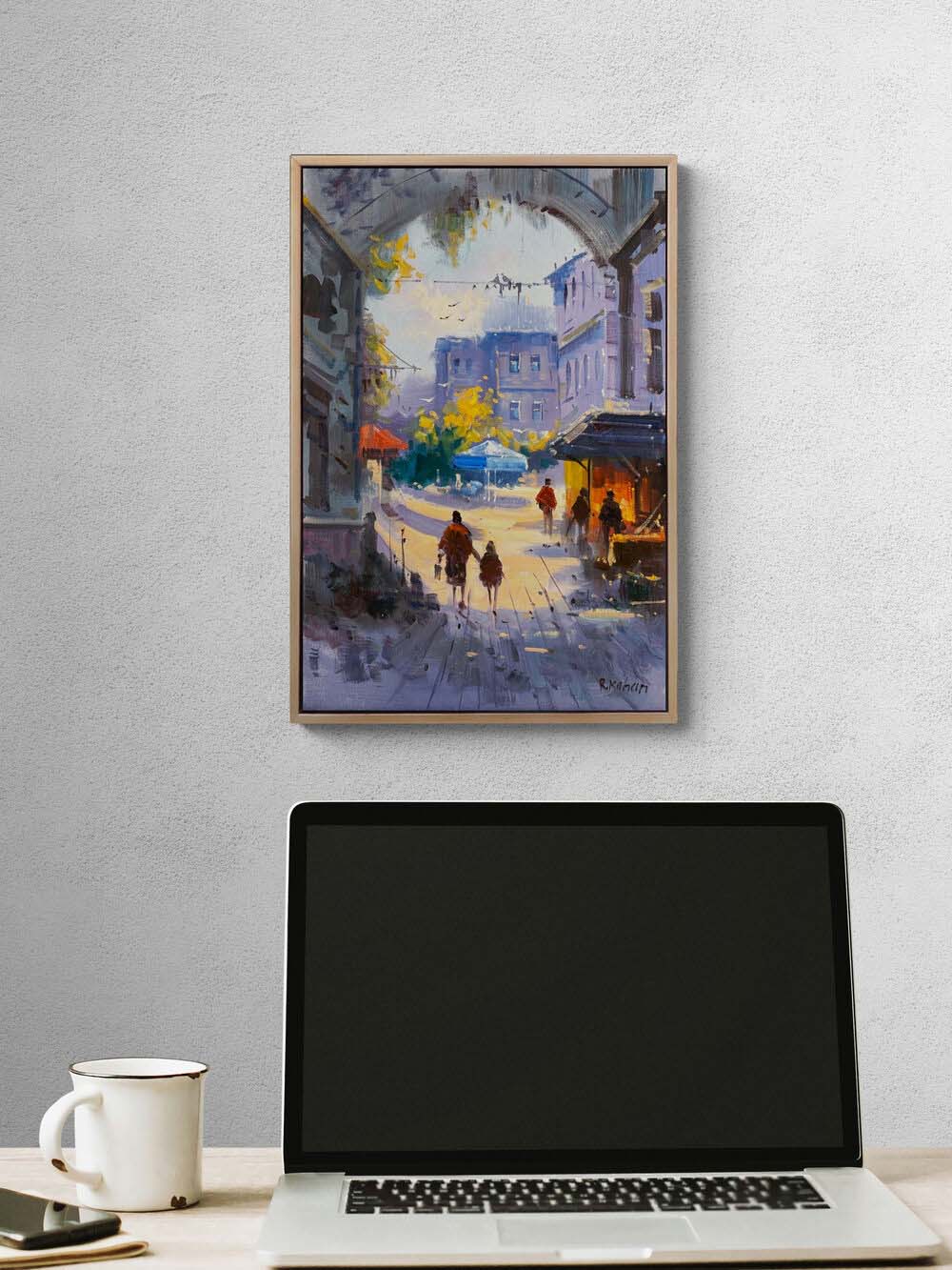 Eski İstanbul Rüyası Yağlı Boya Tablosu