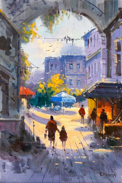 Eski İstanbul Rüyası Yağlı Boya Tablosu