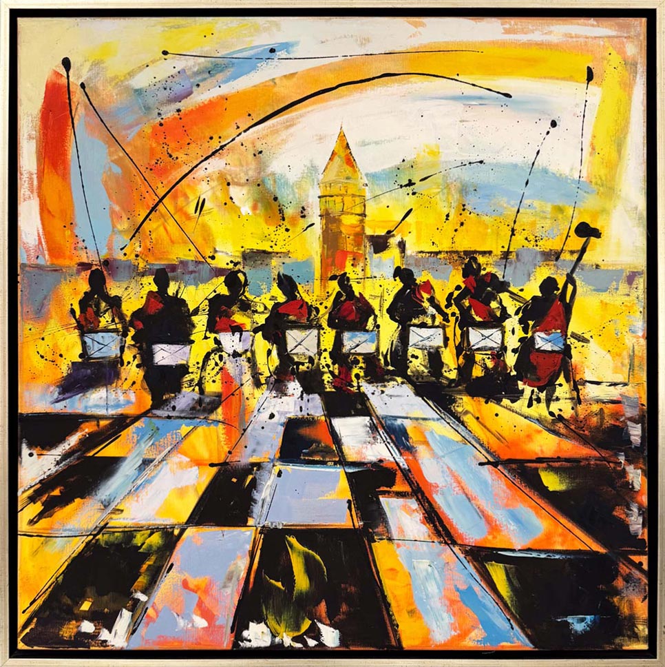 Boğazda Orkestra Yağlı Boya Tablosu