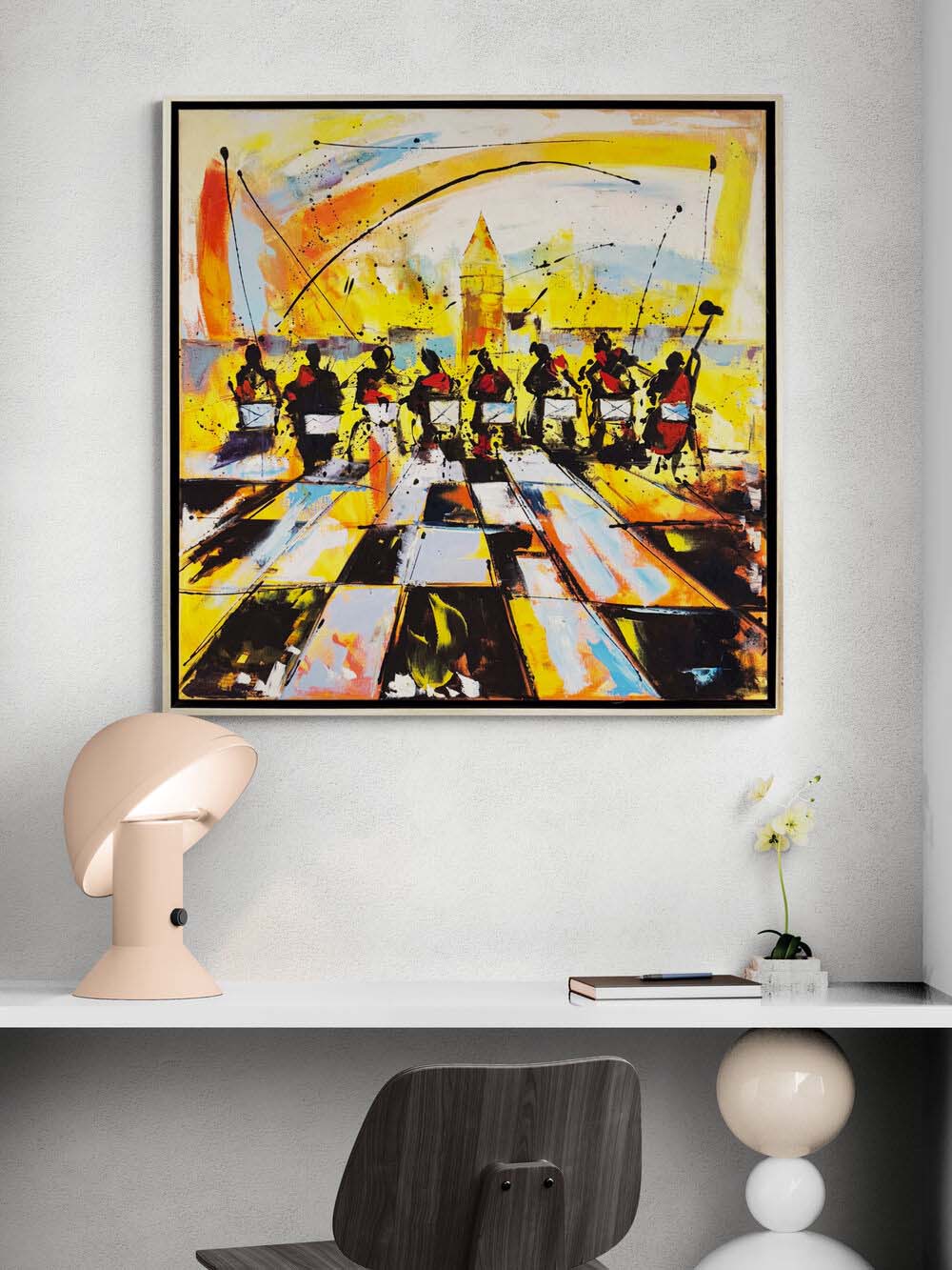 Boğazda Orkestra Yağlı Boya Tablosu