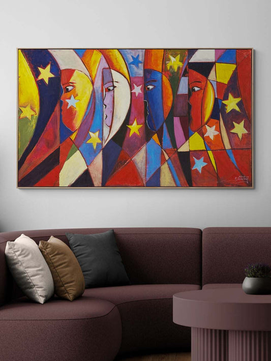 Zihinde Labirentler Yağlı Boya Tablosu