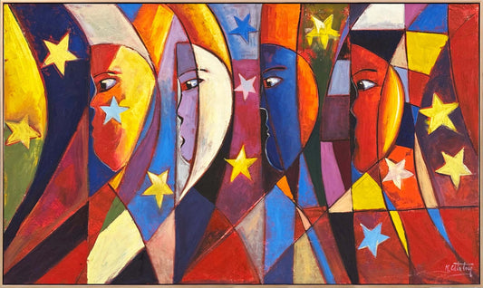 Zihinde Labirentler Yağlı Boya Tablosu