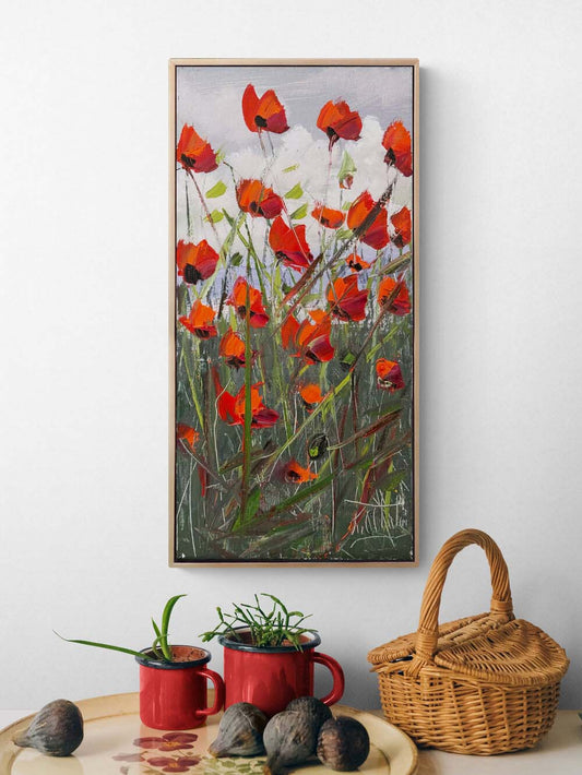 Sonsuz Gelincik Yağlı Boya Tablosu