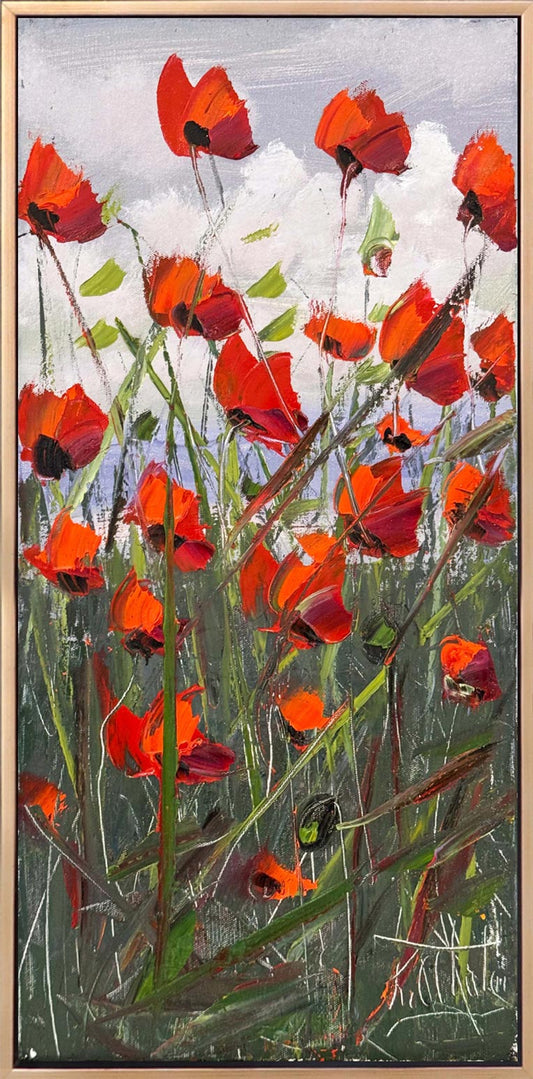 Sonsuz Gelincik Yağlı Boya Tablosu