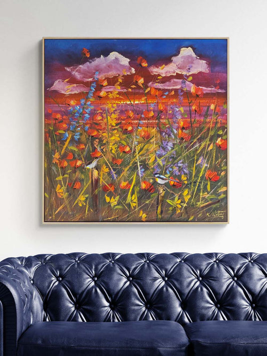 Vahşi Bahçenin Nöbetçileri Yağlı Boya Tablosu