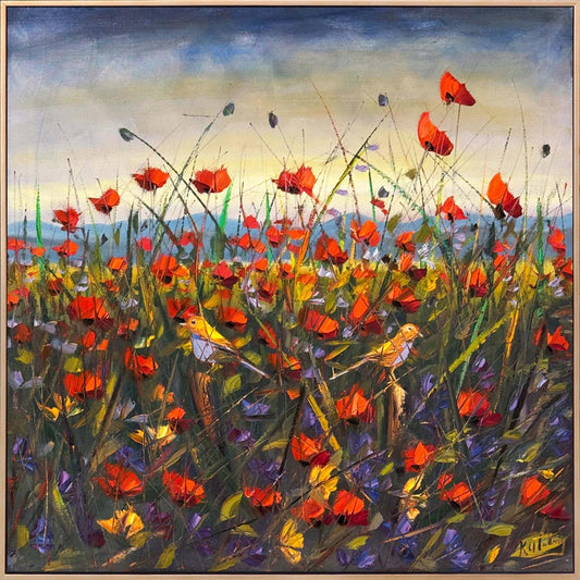 Ekinlerin Misafirleri Yağlı Boya Tablosu