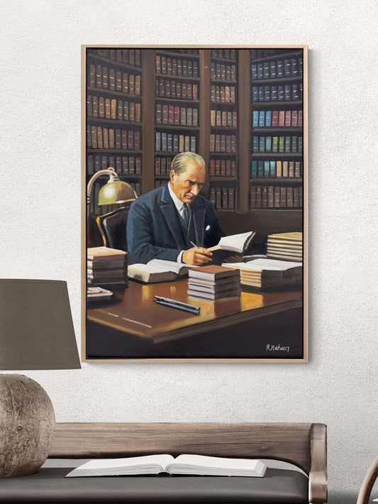 Atatürk ve Modern Türkiye Yağlı Boya Tablosu