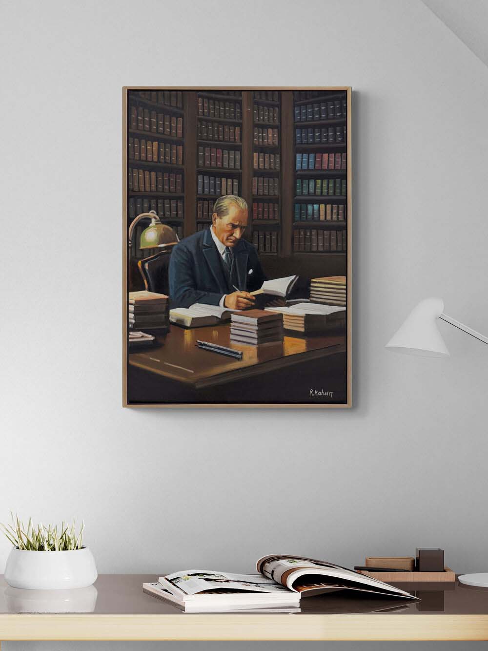 Atatürk ve Modern Türkiye Yağlı Boya Tablosu Simurg Sanatevi