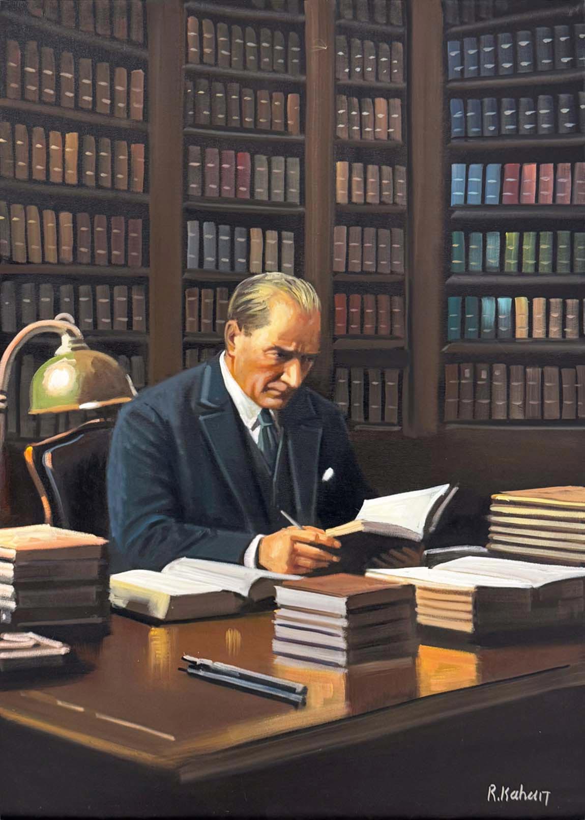 Atatürk ve Modern Türkiye Yağlı Boya Tablosu Simurg Sanatevi