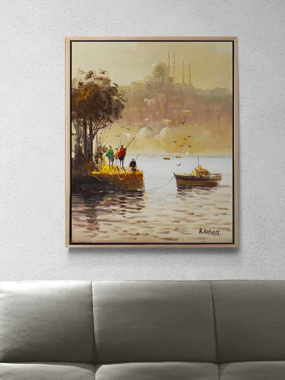 Bereketli Boğaz Yağlı Boya Tablosu Simurg Sanatevi