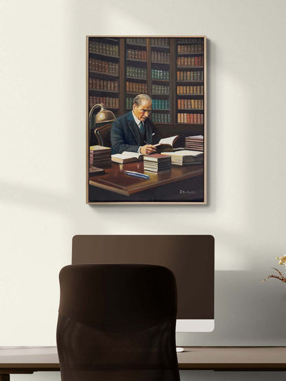 Mustafa Kemal Fikirleri Yağlı Boya Tablosu Simurg Sanatevi