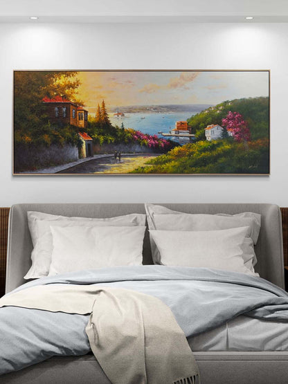 Yokuş Aşağı Boğaz Yağlı Boya Tablosu Simurg Sanatevi