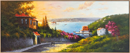 Yokuş Aşağı Boğaz Yağlı Boya Tablosu Simurg Sanatevi