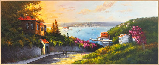 Yokuş Aşağı Boğaz Yağlı Boya Tablosu Simurg Sanatevi