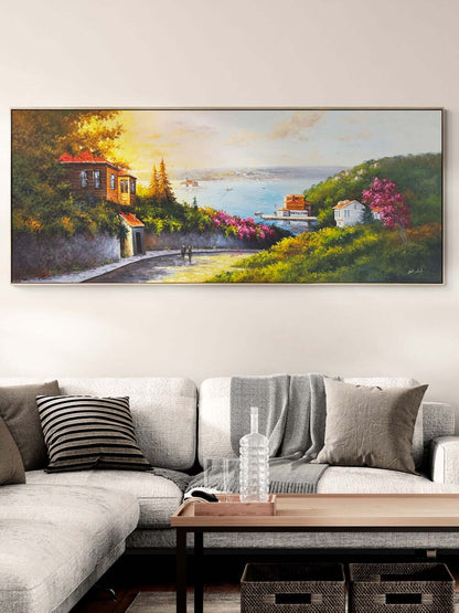 Yokuş Aşağı Boğaz Yağlı Boya Tablosu Simurg Sanatevi