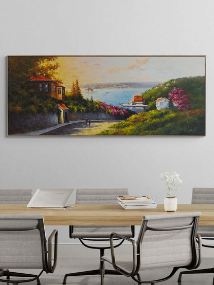 Yokuş Aşağı Boğaz Yağlı Boya Tablosu Simurg Sanatevi