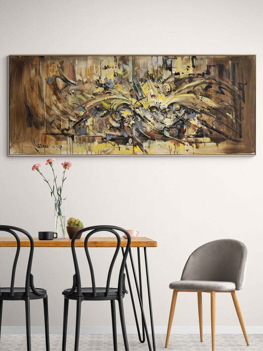 Düşünce Fırtınası Yağlı Boya Tablosu Simurg Sanatevi