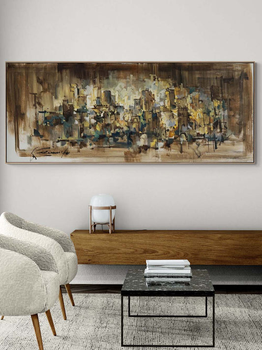 Dinamik Sessizlik Yağlı Boya Tablosu Simurg Sanatevi