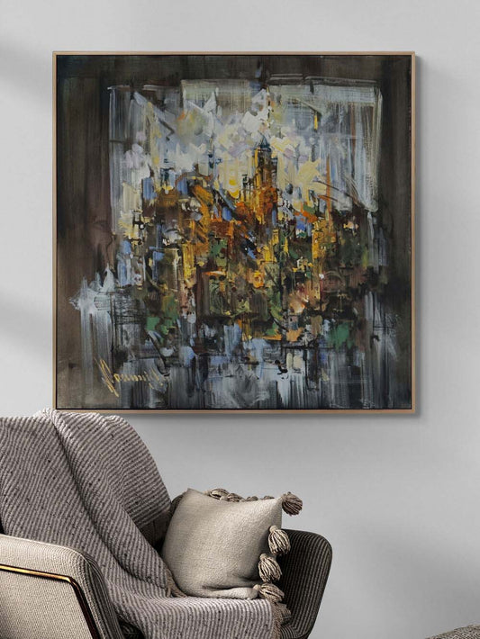 Dinamik Kaos Yağlı Boya Tablosu Simurg Sanatevi