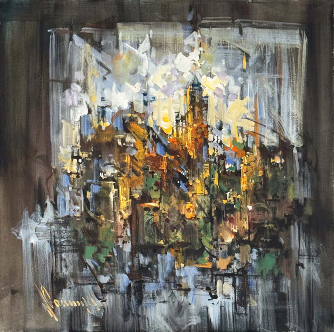 Dinamik Kaos Yağlı Boya Tablosu Simurg Sanatevi
