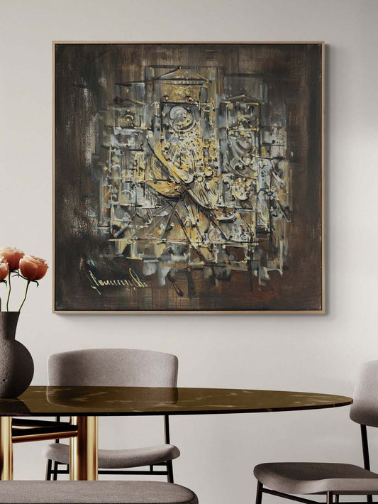 Aydınlanma Eşiği Yağlı Boya Tablosu Simurg Sanatevi