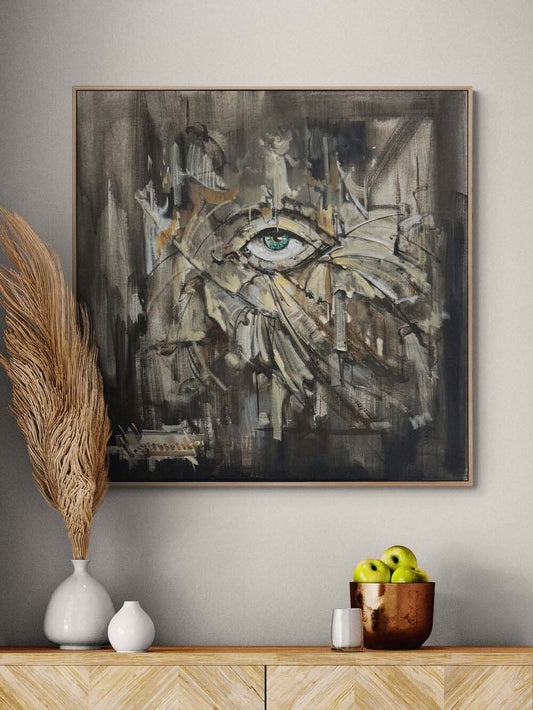 Gözlemcinin Sessizliği Yağlı Boya Tablosu Simurg Sanatevi