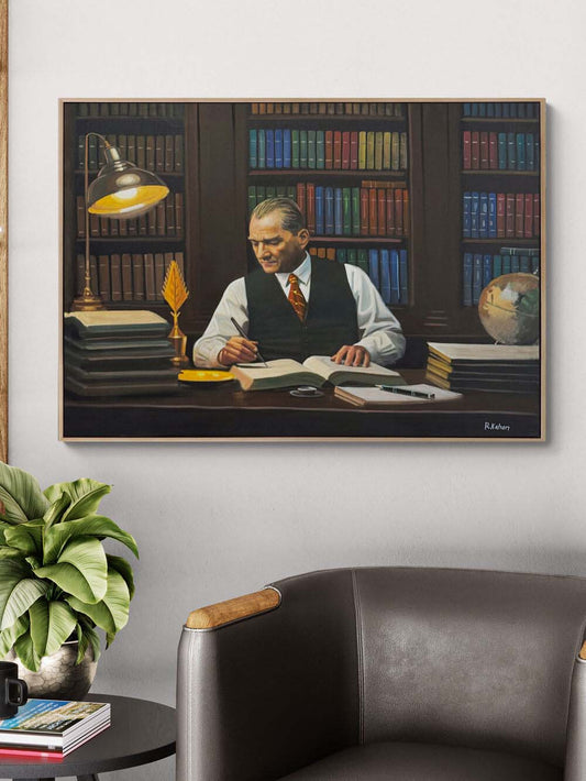 Mustafa Kemal’in Vizyonu Yağlı Boya Tablosu Simurg Sanatevi