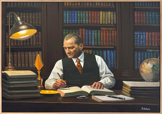 Mustafa Kemal’in Vizyonu Yağlı Boya Tablosu Simurg Sanatevi