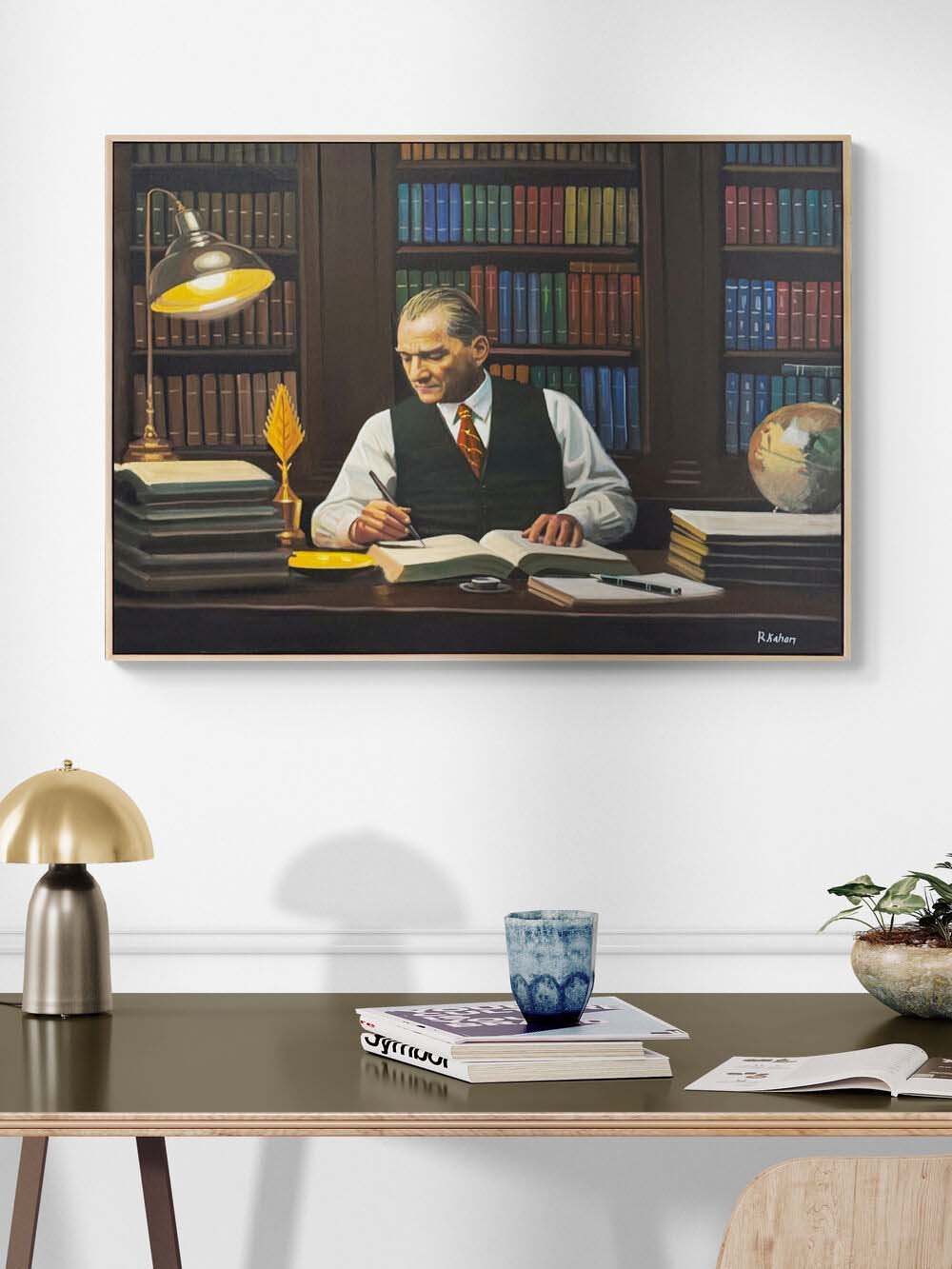 Mustafa Kemal’in Vizyonu Yağlı Boya Tablosu Simurg Sanatevi