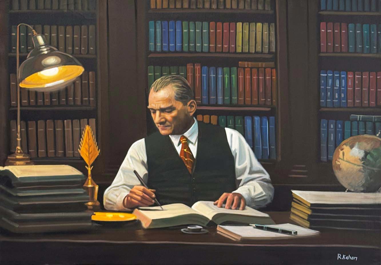 Mustafa Kemal’in Vizyonu Yağlı Boya Tablosu Simurg Sanatevi