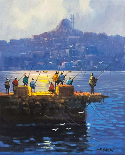 Sonsuz İstanbul Yağlı Boya Tablosu Simurg Sanatevi
