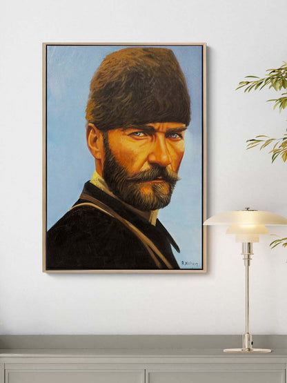 Kara Kalpaklı Mustafa Kemal Yağlı Boya Tablosu Simurg Sanatevi