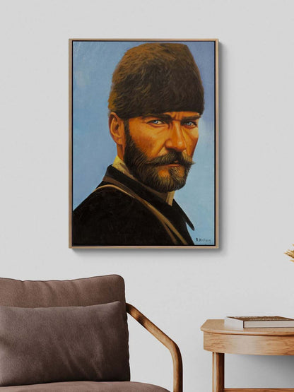 Kara Kalpaklı Mustafa Kemal Yağlı Boya Tablosu Simurg Sanatevi