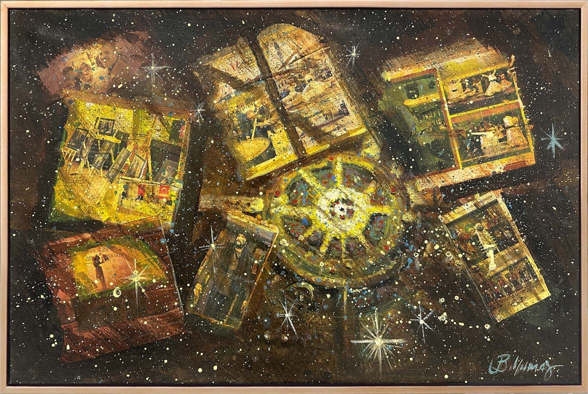 Zamanın Galaksisi Yağlı Boya Tablosu