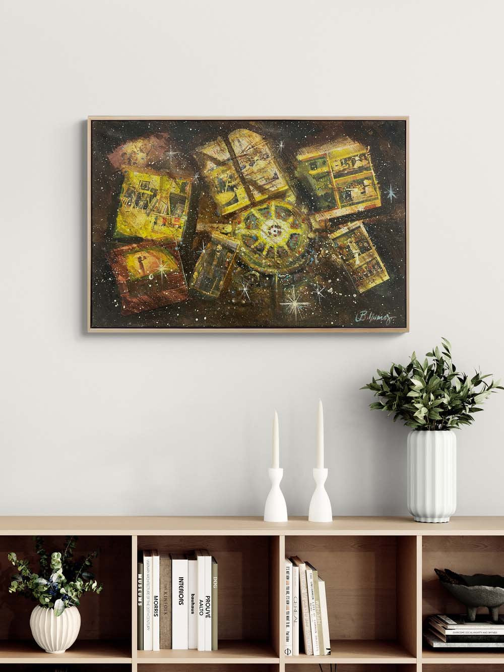 Zamanın Galaksisi Yağlı Boya Tablosu