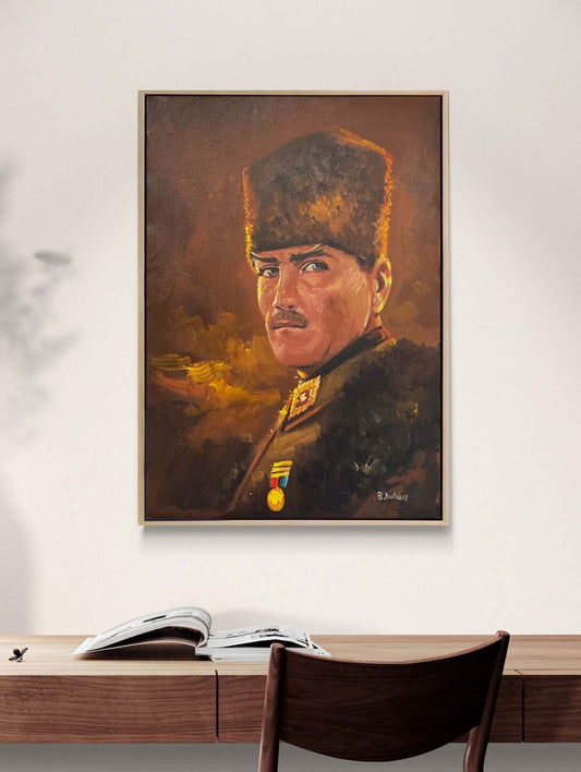 Atatürk'ün Potresi Yağlı Boya Tablosu Simurg Sanatevi