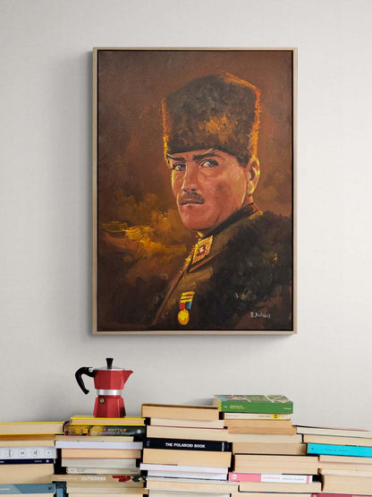 Atatürk'ün Potresi Yağlı Boya Tablosu Simurg Sanatevi