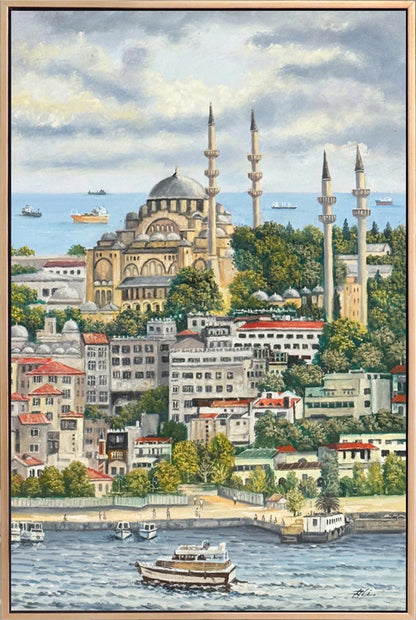 Süleymaniye Cami Yağlı Boya Tablosu Simurg Sanatevi