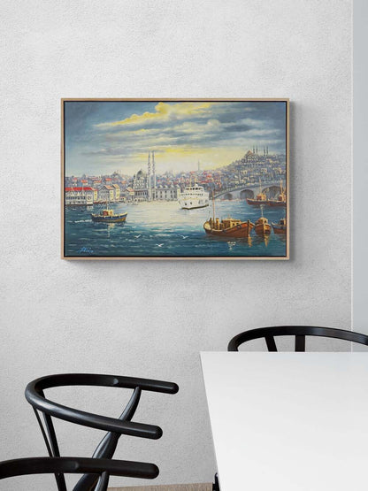 Huzurun Rengi İstanbul Yağlı Boya Tablosu Simurg Sanatevi