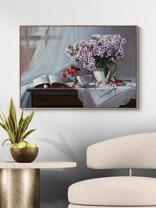 Pencereden Hayaller Yağlı Boya Tablosu Simurg Sanatevi