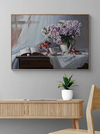Pencereden Hayaller Yağlı Boya Tablosu Simurg Sanatevi