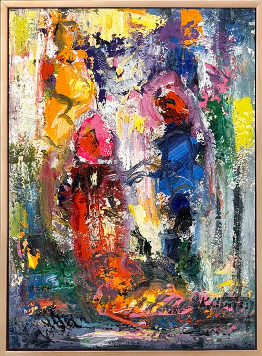 Renklerin İzleri Yağlı Boya Tablosu Simurg Sanatevi