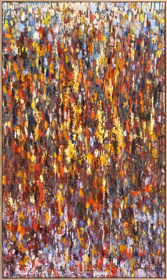 Renklerin Ritmi Yağlı Boya Tablosu Simurg Sanatevi