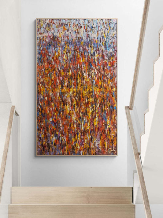 Işık Yağmuru Yağlı Boya Tablosu Simurg Sanatevi