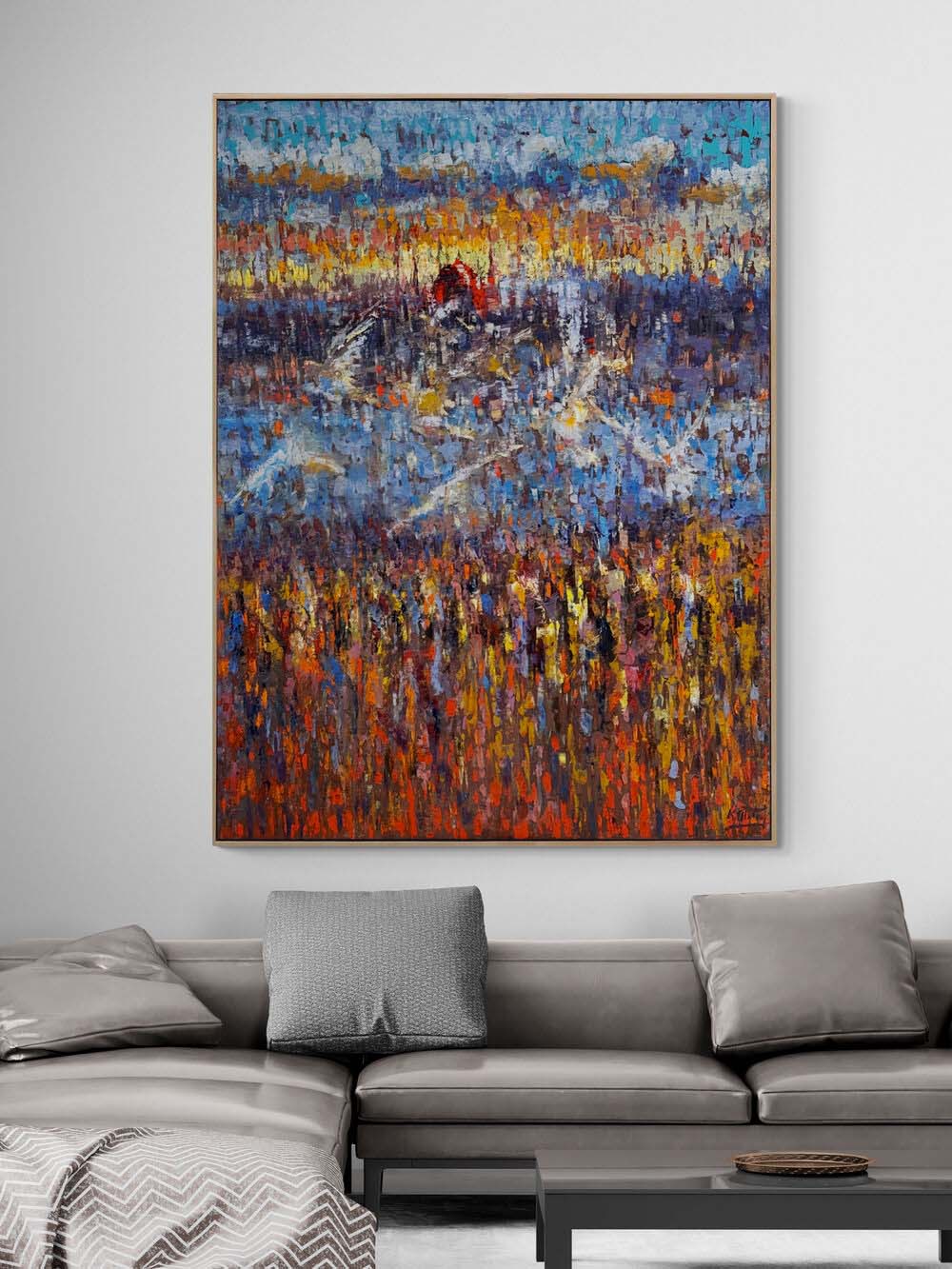 Kızıl Kubbenin Yankısı Yağlı Boya Tablosu Simurg Sanatevi