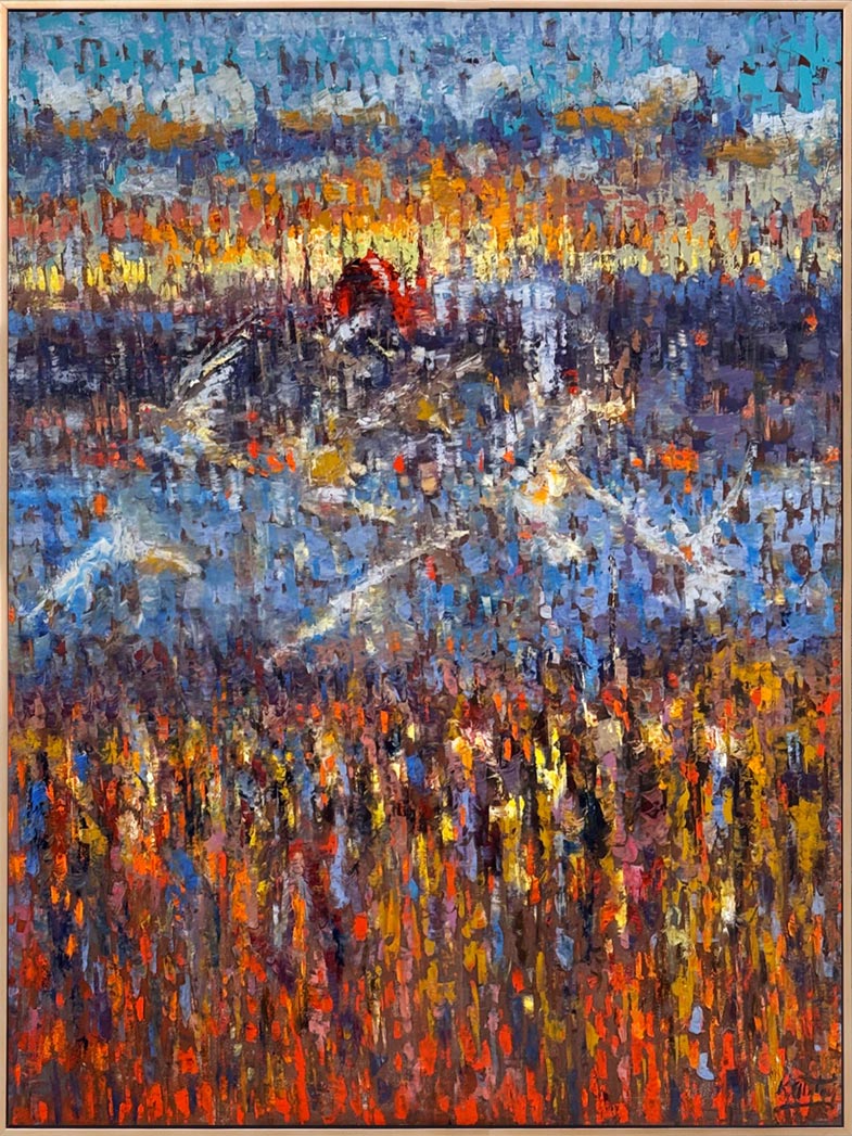 Kızıl Kubbenin Yankısı Yağlı Boya Tablosu Simurg Sanatevi